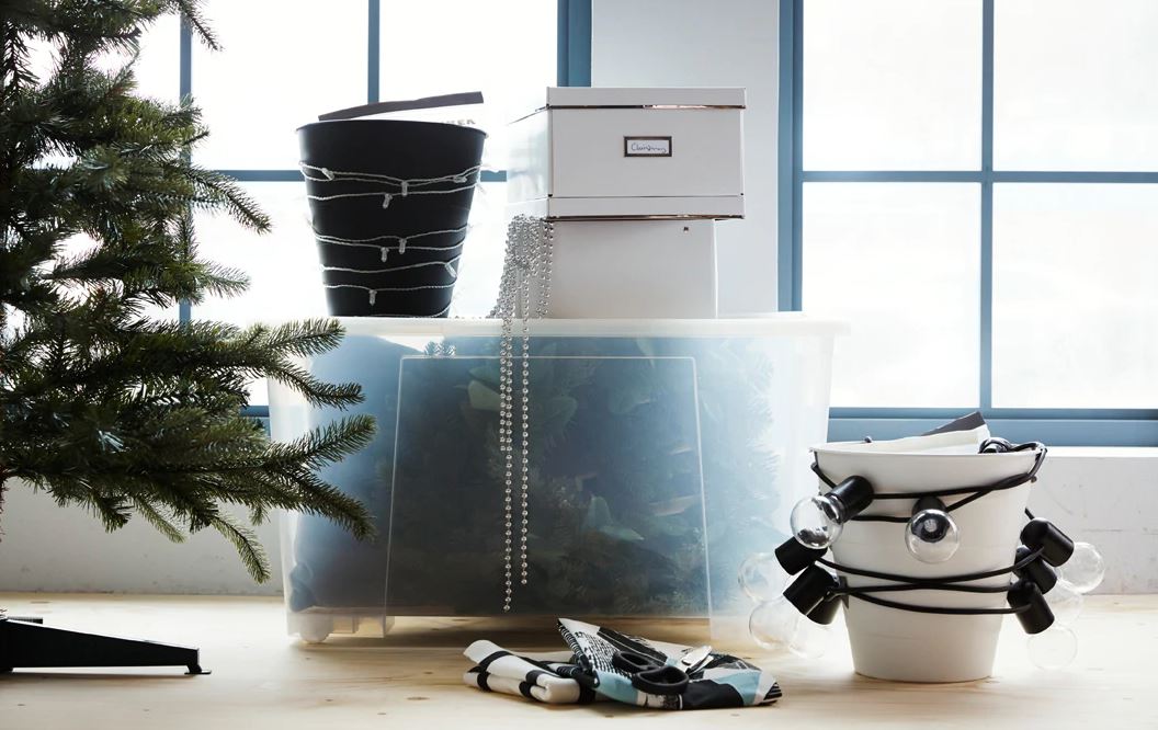 IKEA - 3 ιδέες και λύσεις για να αποθηκεύσετε τη χριστουγεννιάτικη διακόσμηση